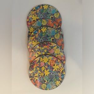 Ken Done artist coasters. Unused in box. Great spring/summer colors.